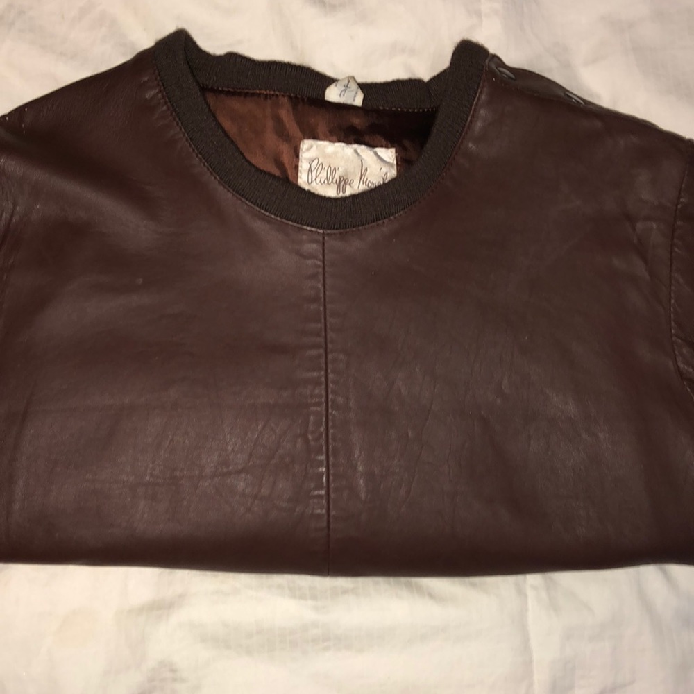 100 % genuine Leather brown Jacket in size 40